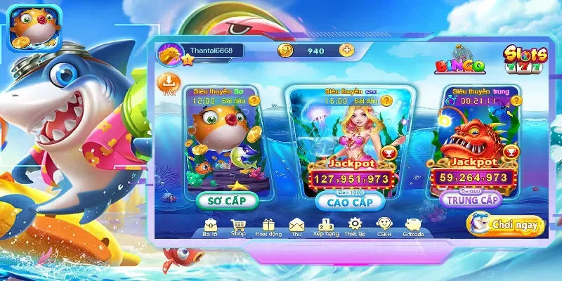 trò chơi nổi bật nhất tại bắn cá Bong88